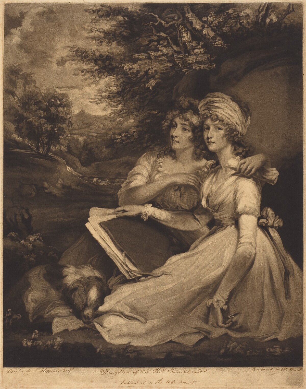 The Daughters of Sir Thomas Frankland by William Ward after John Hoppner
