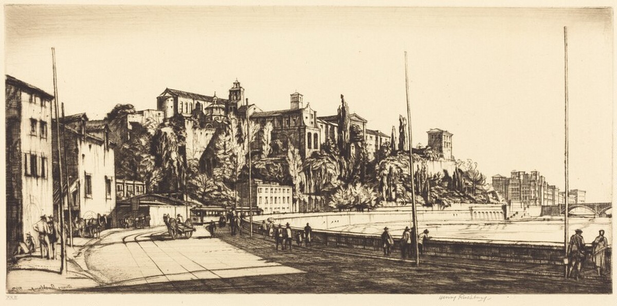 Monte Aventino, Rome by Henry Rushbury