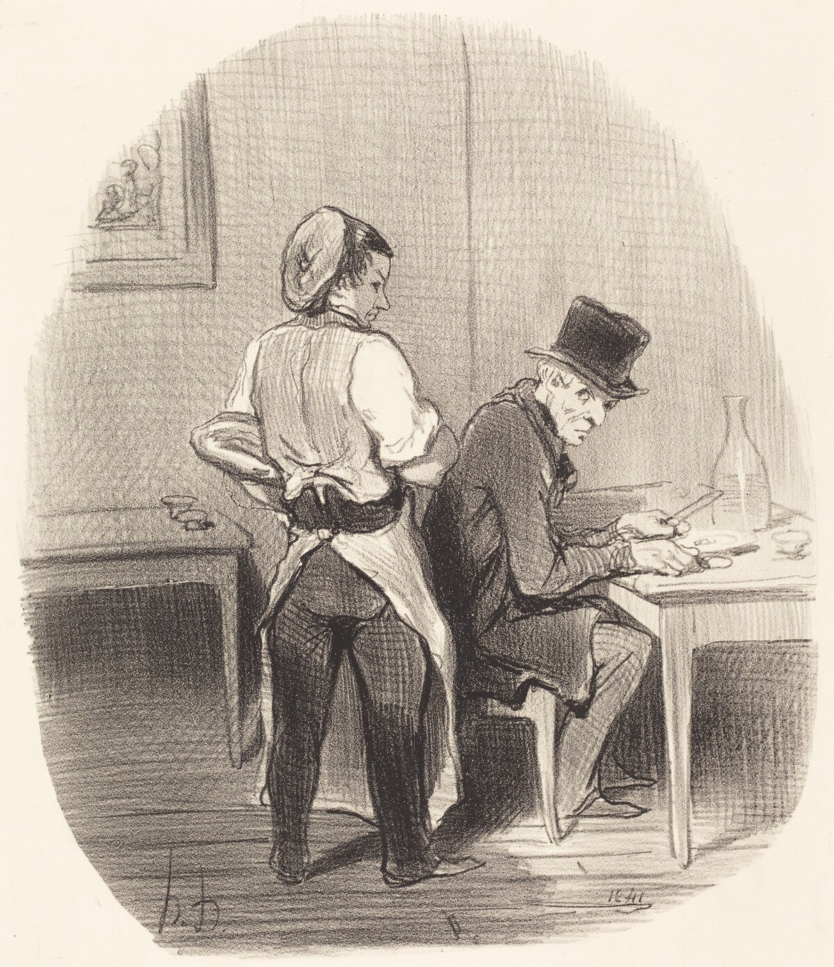 Mais, monsieur, je vous assure que c'est du... veau!... by Honoré Daumier