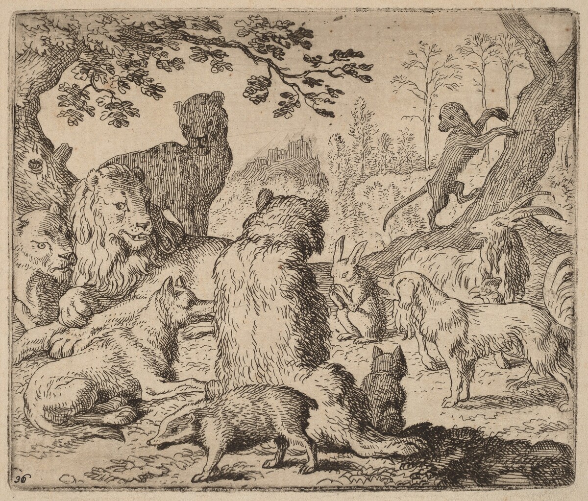 The Lion Orders a Mass Assault on Reynard by Allart van Everdingen