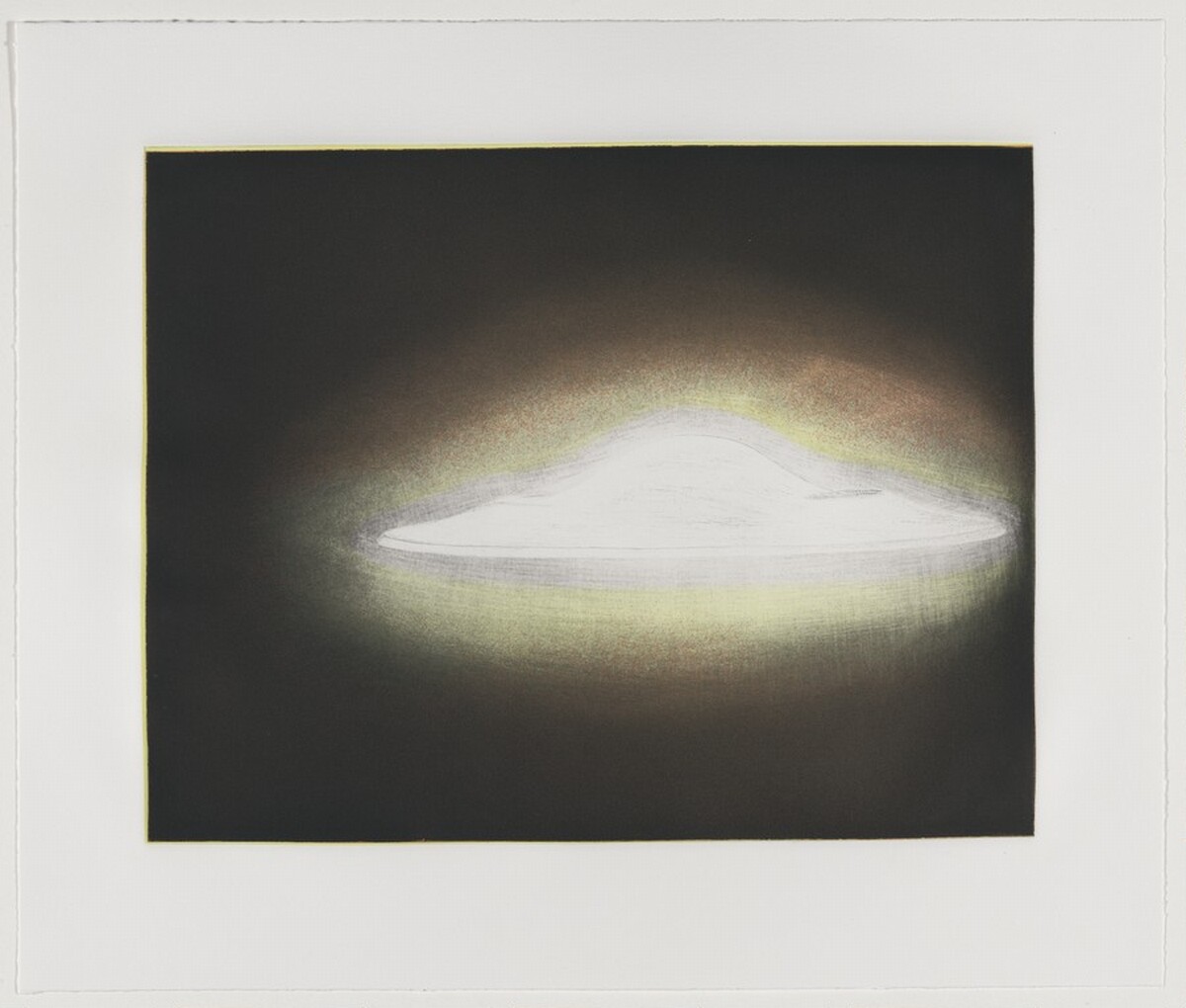 UFO [working proof 4] by Tom Marioni