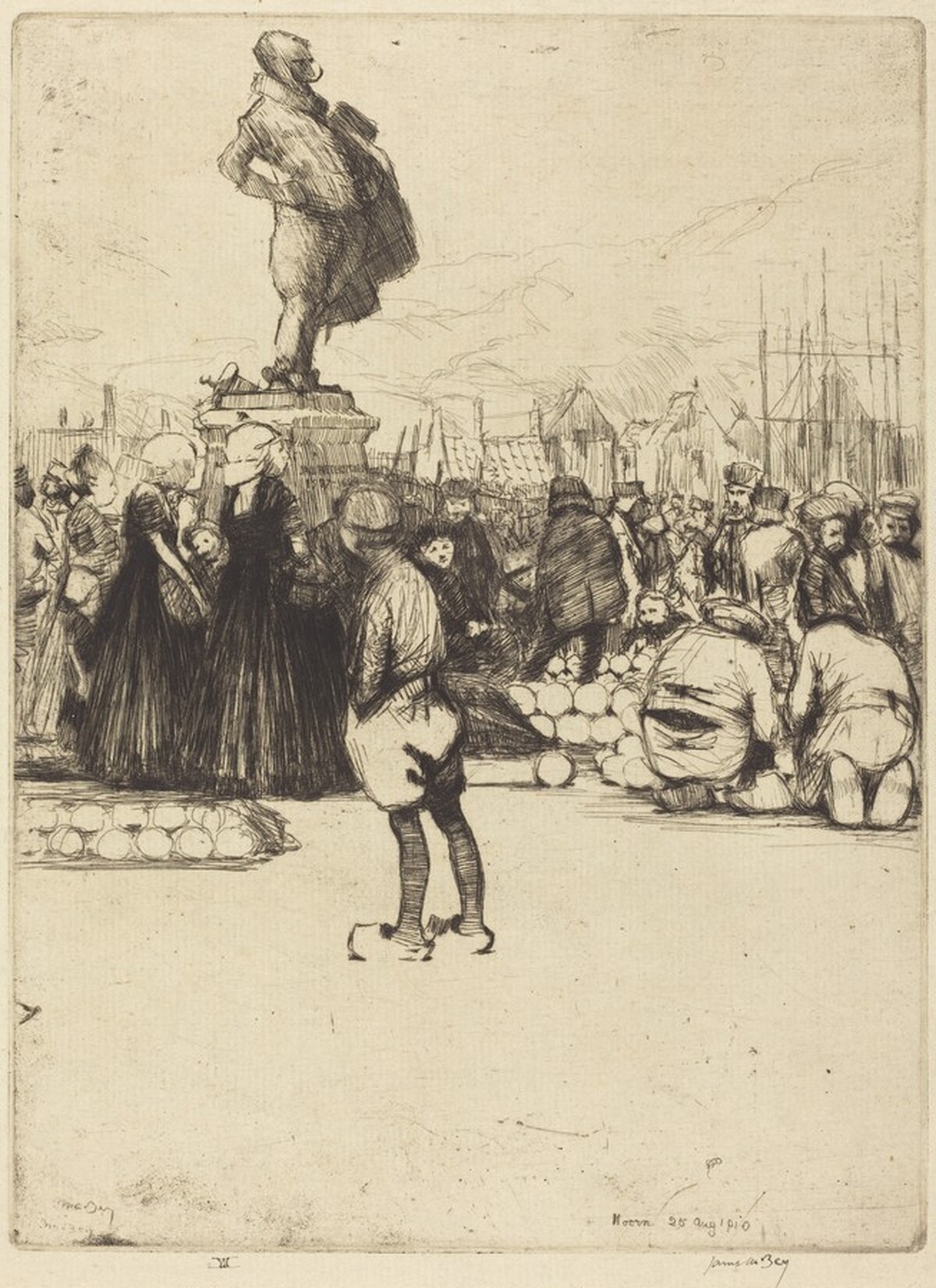 Hoorn Cheesemarket by James McBey