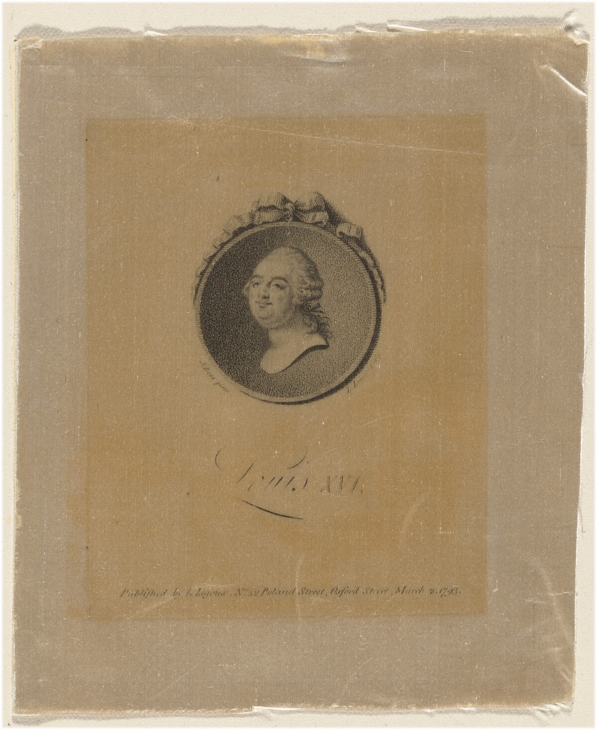 Louis XVI by Louis Legoux after Joseph Boze