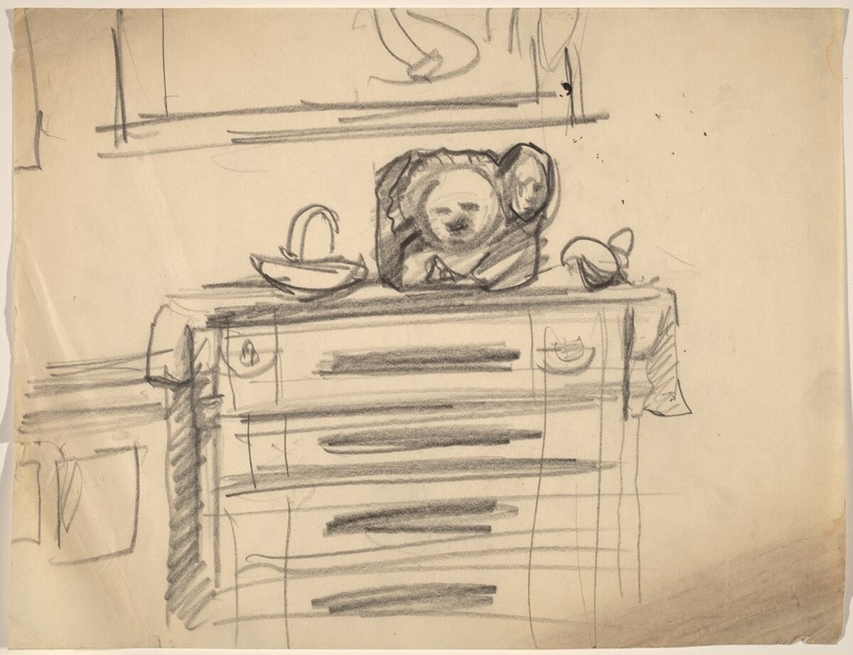 Still Life with Sculpture on Bureau by Mark Rothko