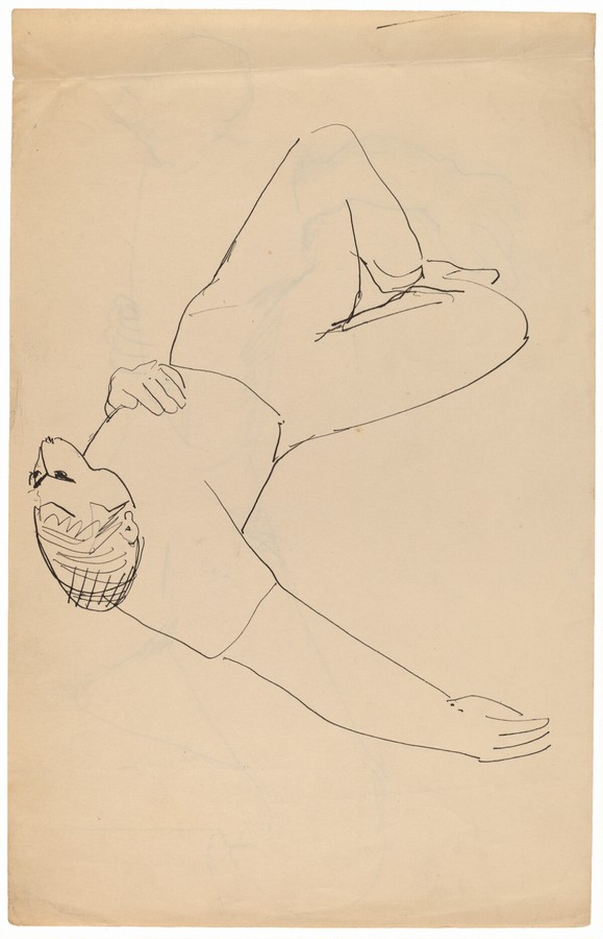Reclining Man [recto] by Mark Rothko