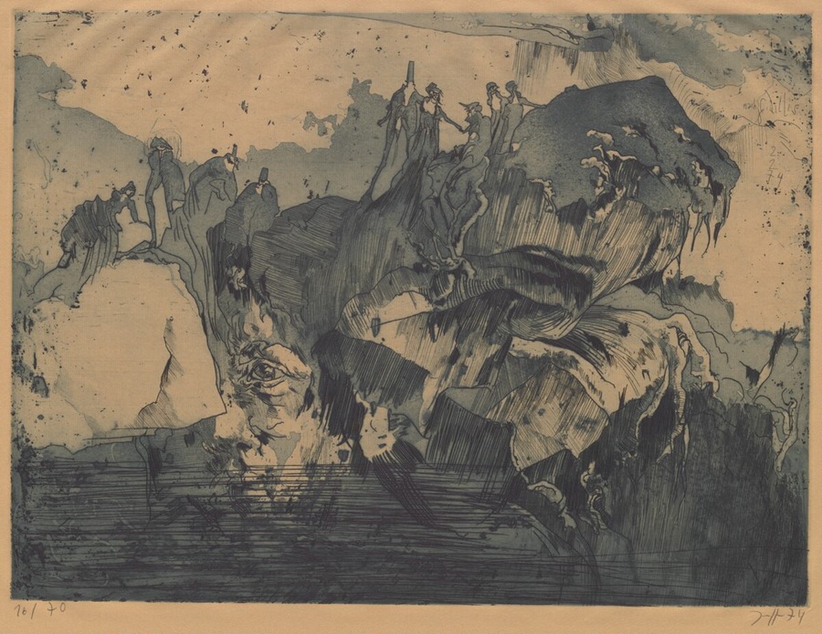Nach G. Dillis by Horst Janssen