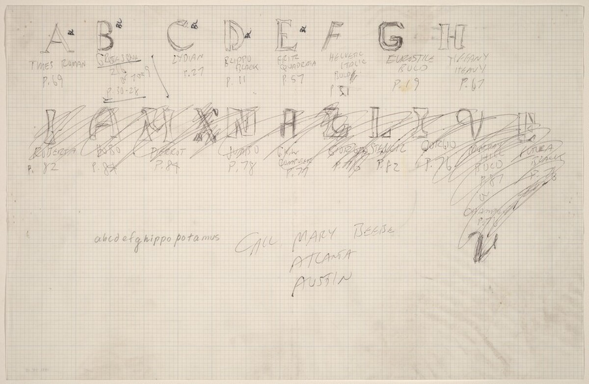 Sketch for "Building - Blocks for a Doorway" by Vito Acconci