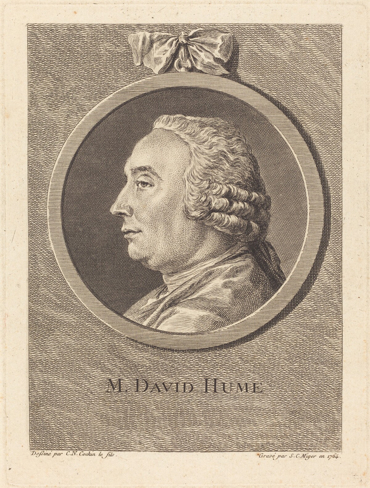 M. David Hume by Simon Charles Miger after Charles-Nicolas Cochin II