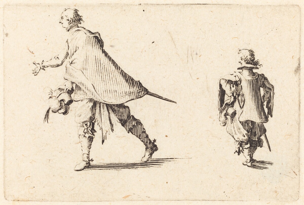 Gentleman and His Page by Jacques Callot