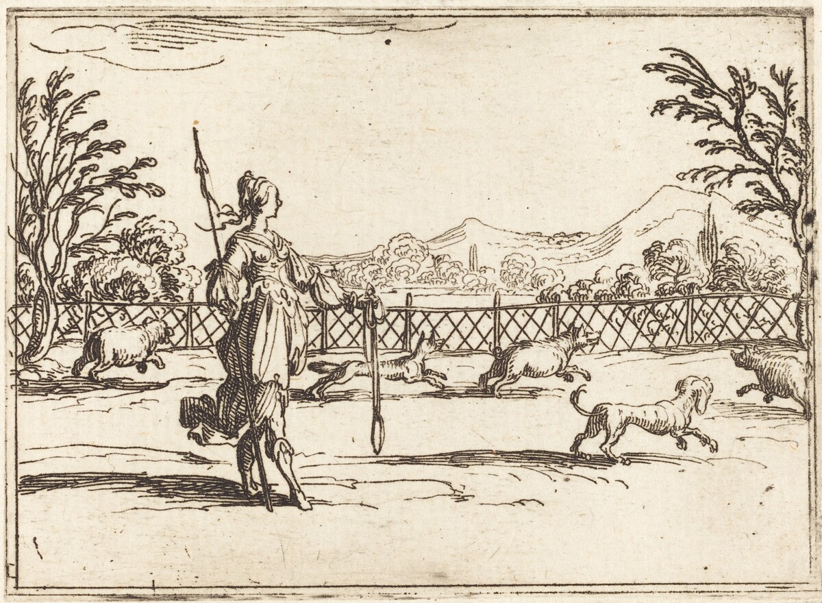 The Huntress by Jacques Callot