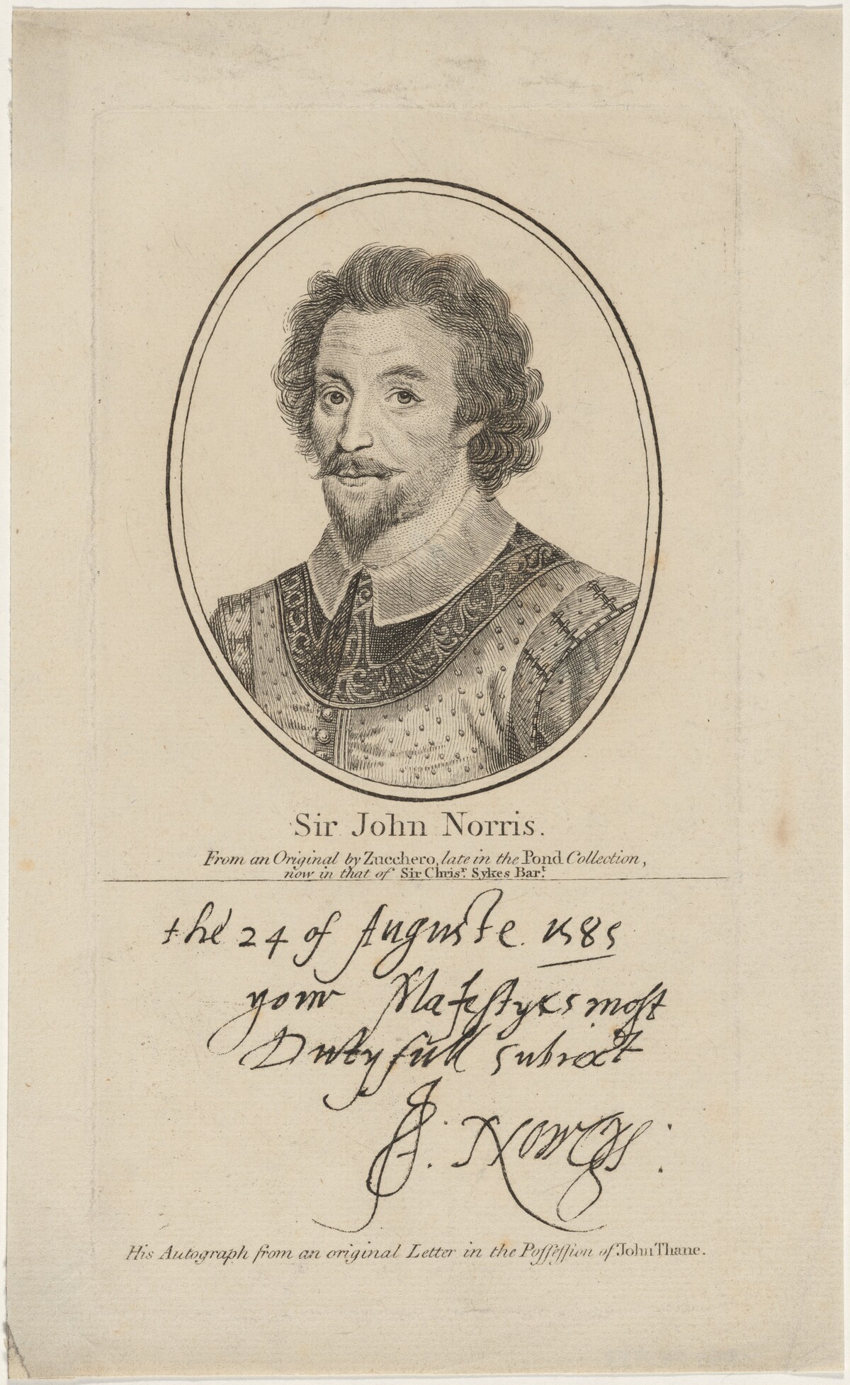 Sir John Norris by Unknown Artist