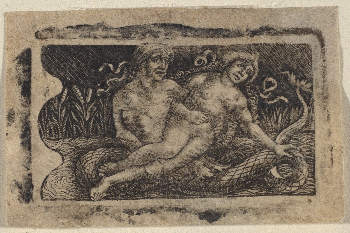 Triton and Nymph by Francesco Francia or Peregrino da Cesena