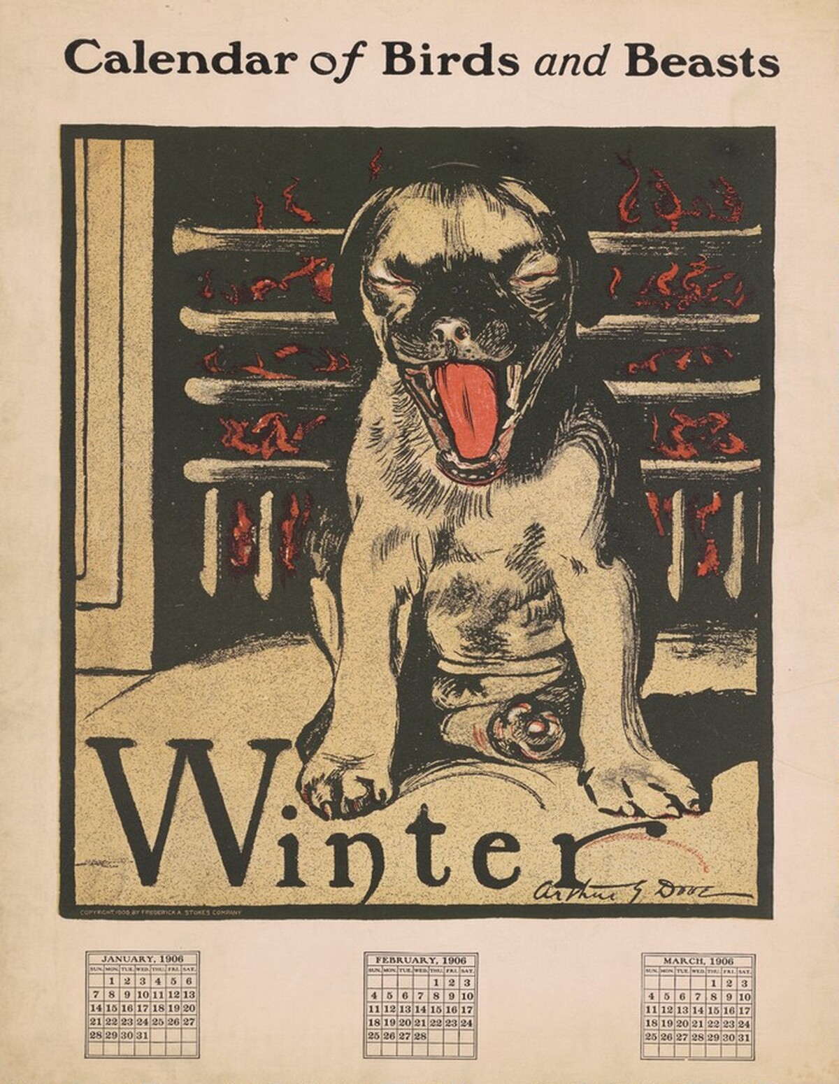 Calendar of Birds and Beasts: Winter by Arthur Dove