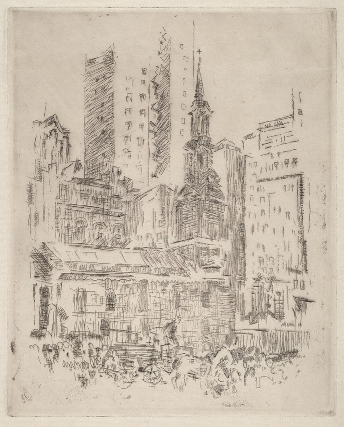 St. Paul's at Broadway, No. 3 by John Marin