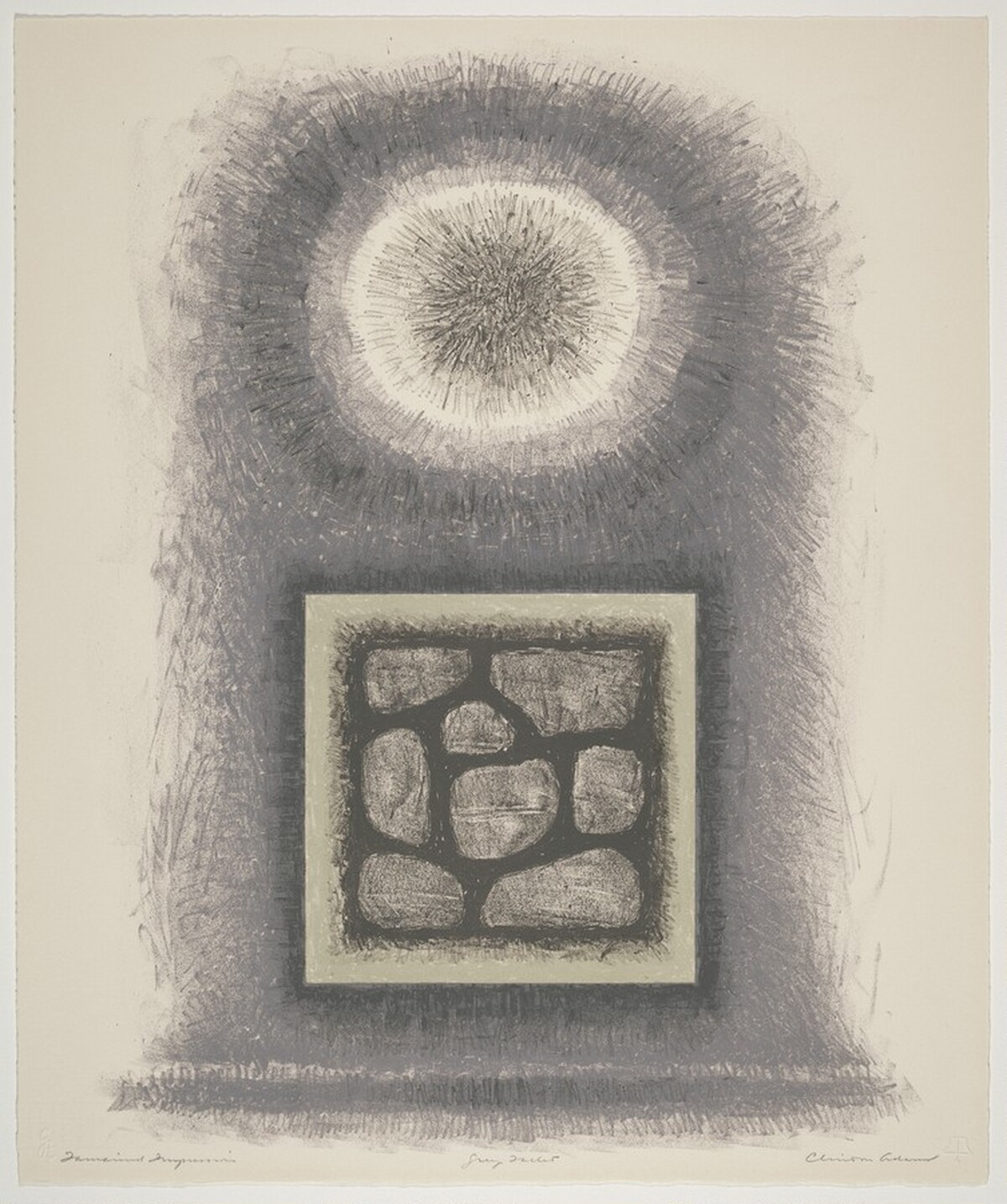 Grey Tablet by Clinton Adams