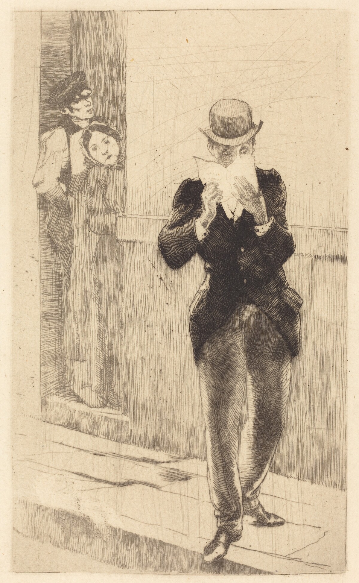 The Letter to Madame Henry (La lettre à Madame Henry) by Albert Besnard