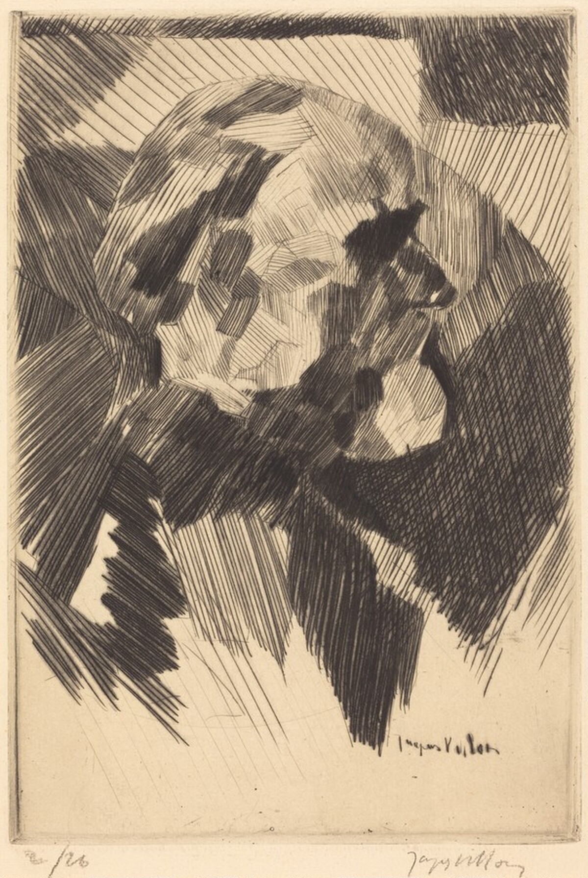 Portrait E.D. (Eugène Duchamp) by Jacques Villon