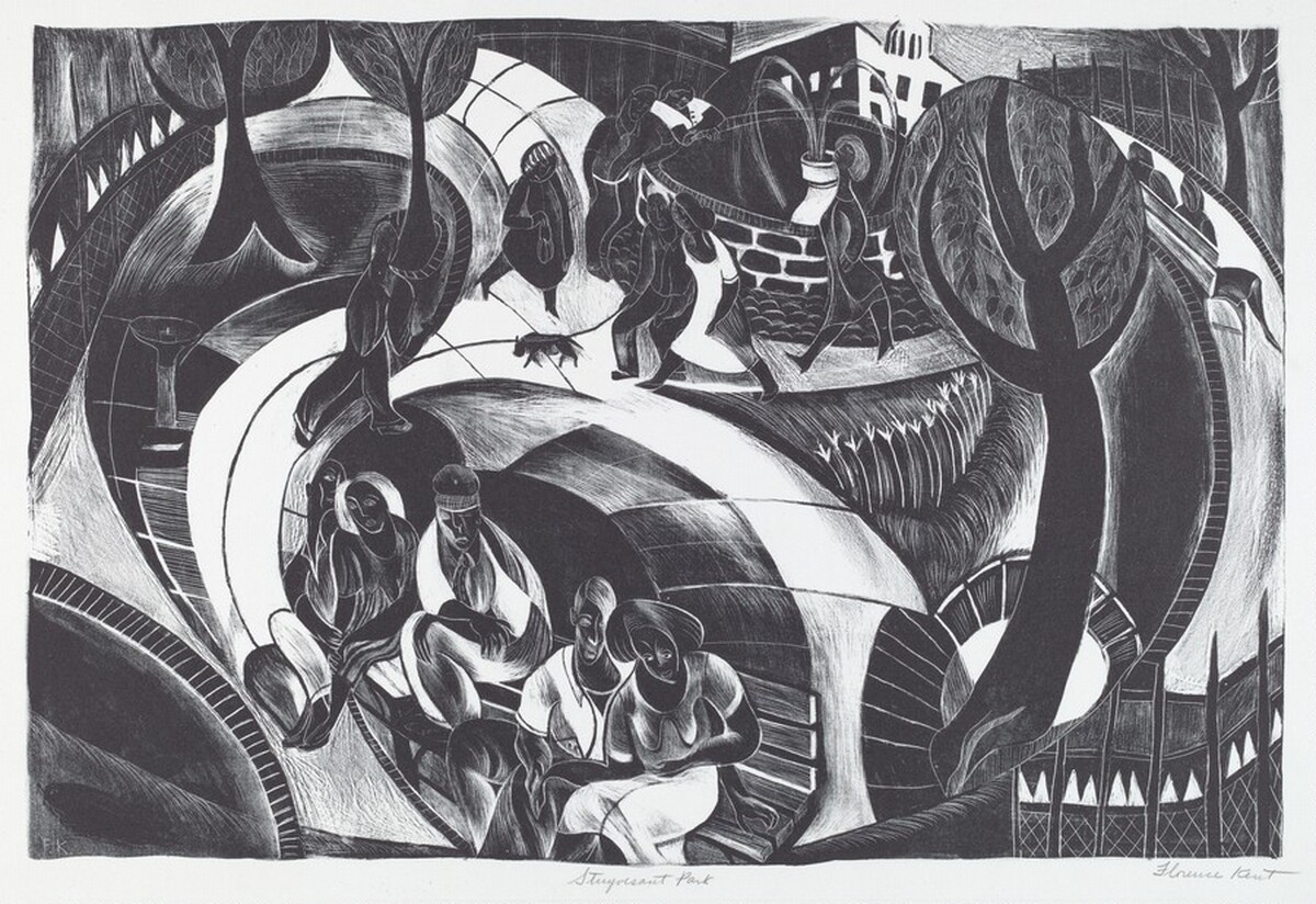 Stuyvesant Park by Florence Kent Hunter