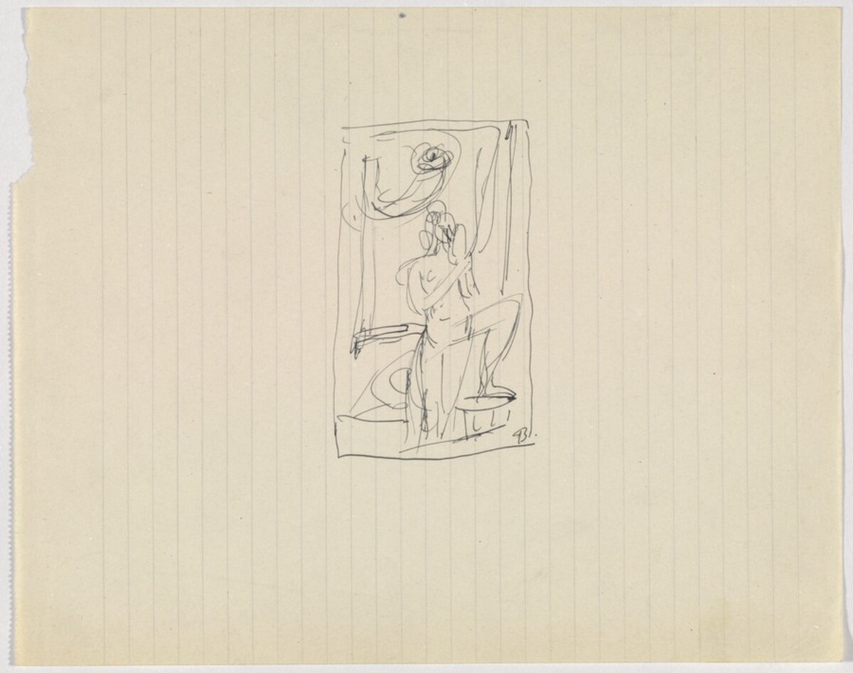 Kneeling Figure by Max Beckmann