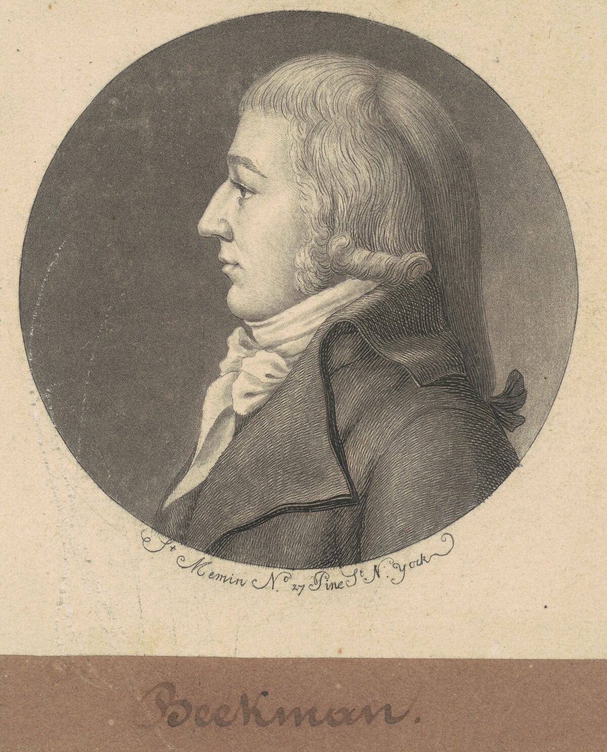 Gerard G. Beekman, Jr. by Charles B. J. Févret de Saint-Mémin