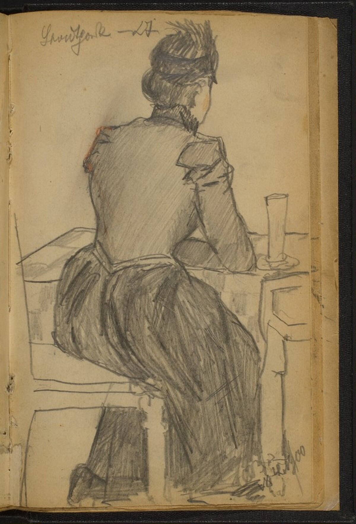 Woman Seated at a Table by Max Beckmann