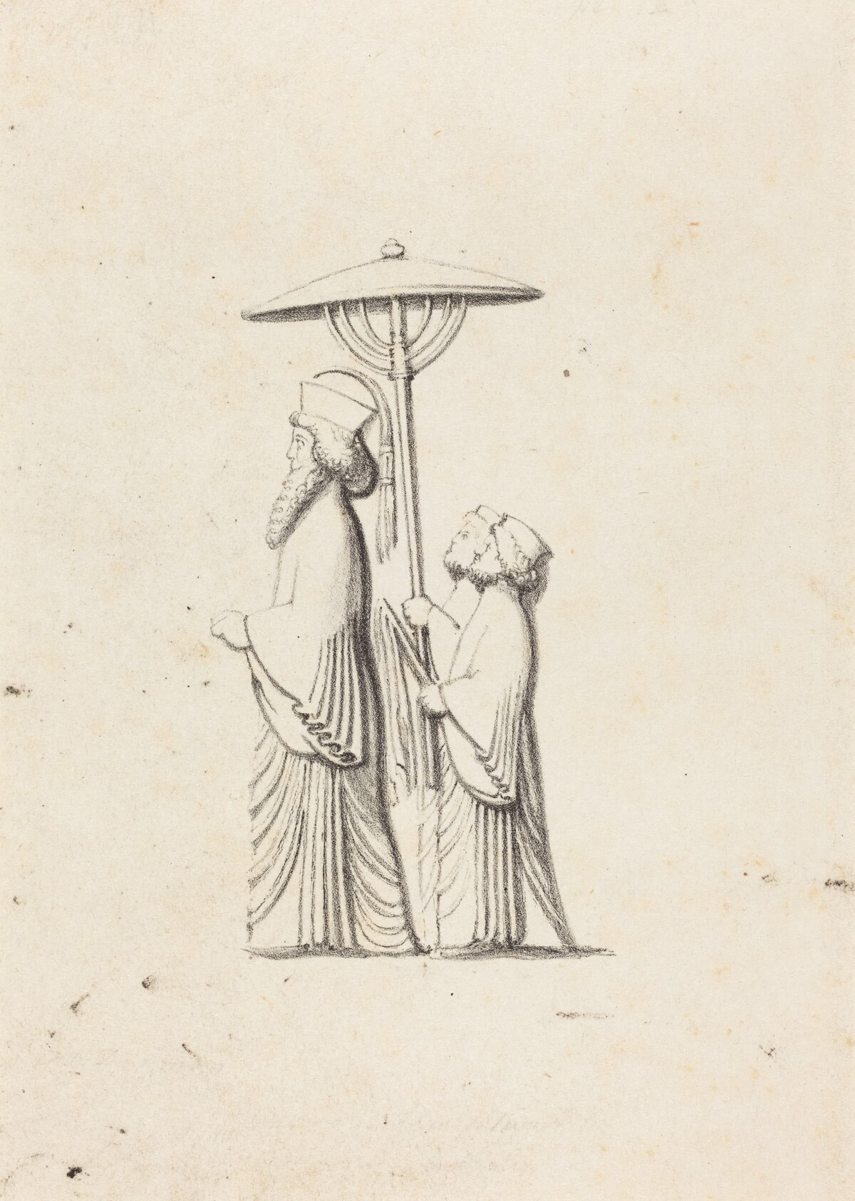 Sculpture at Persepolis, from Le Bruyn's Travels by Maria Denman after John Flaxman