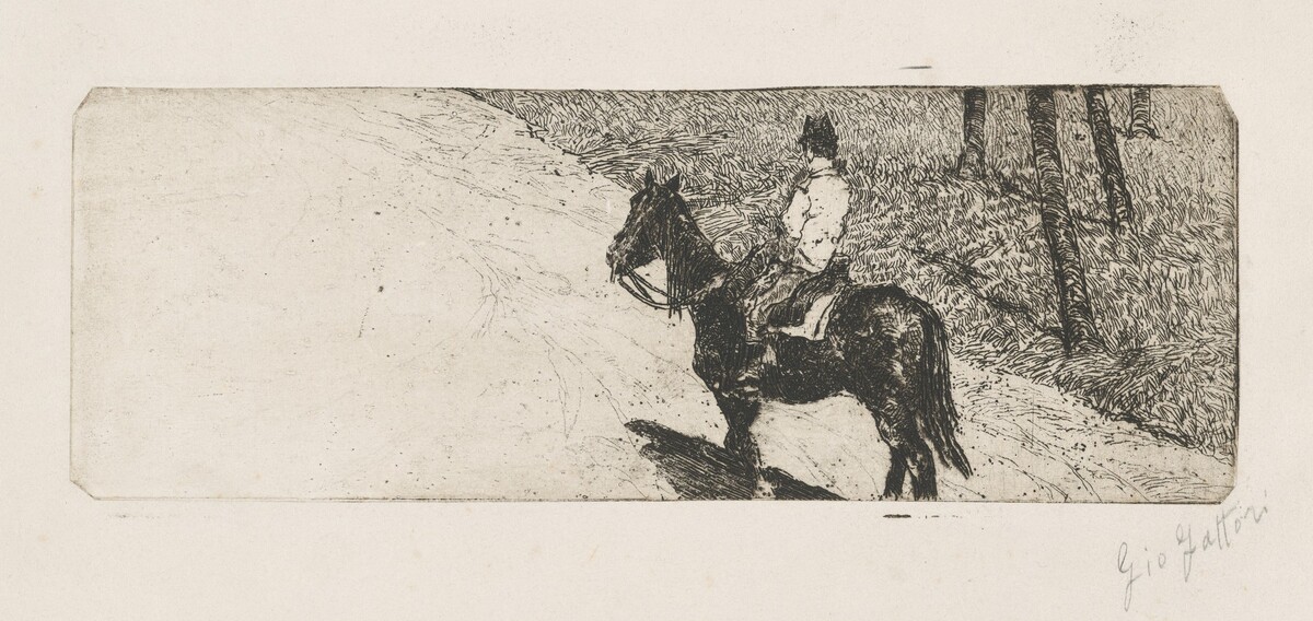 Cavalry Soldier (Soldato di cavalleria) by Giovanni Fattori