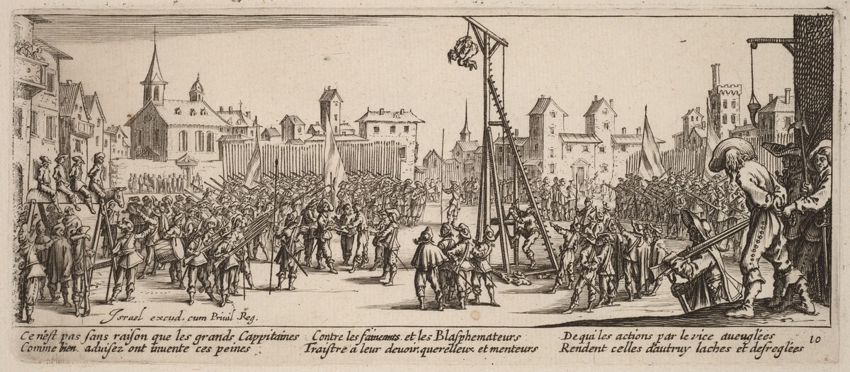 The Strappado by Gerrit van Schagen after Jacques Callot