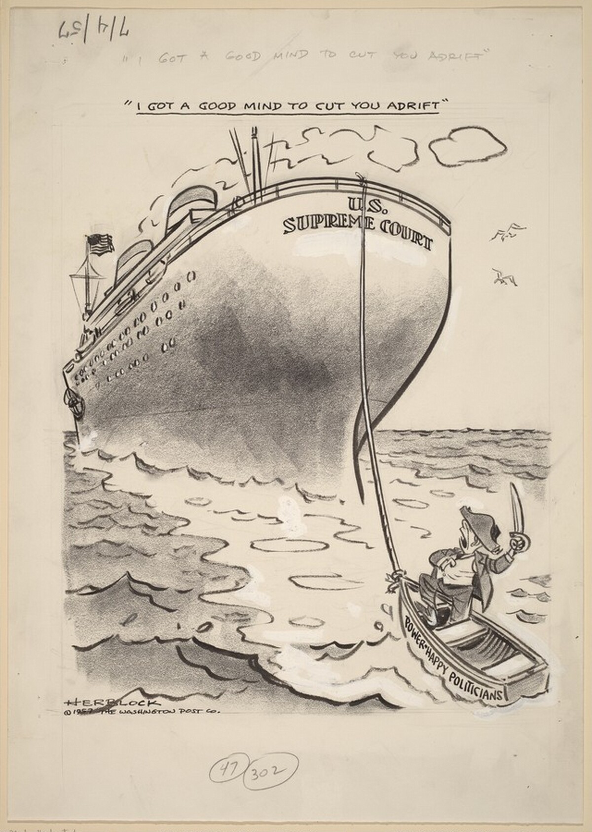 I Got a Good Mind To Cut You Adrift by Herbert Lawrence Block