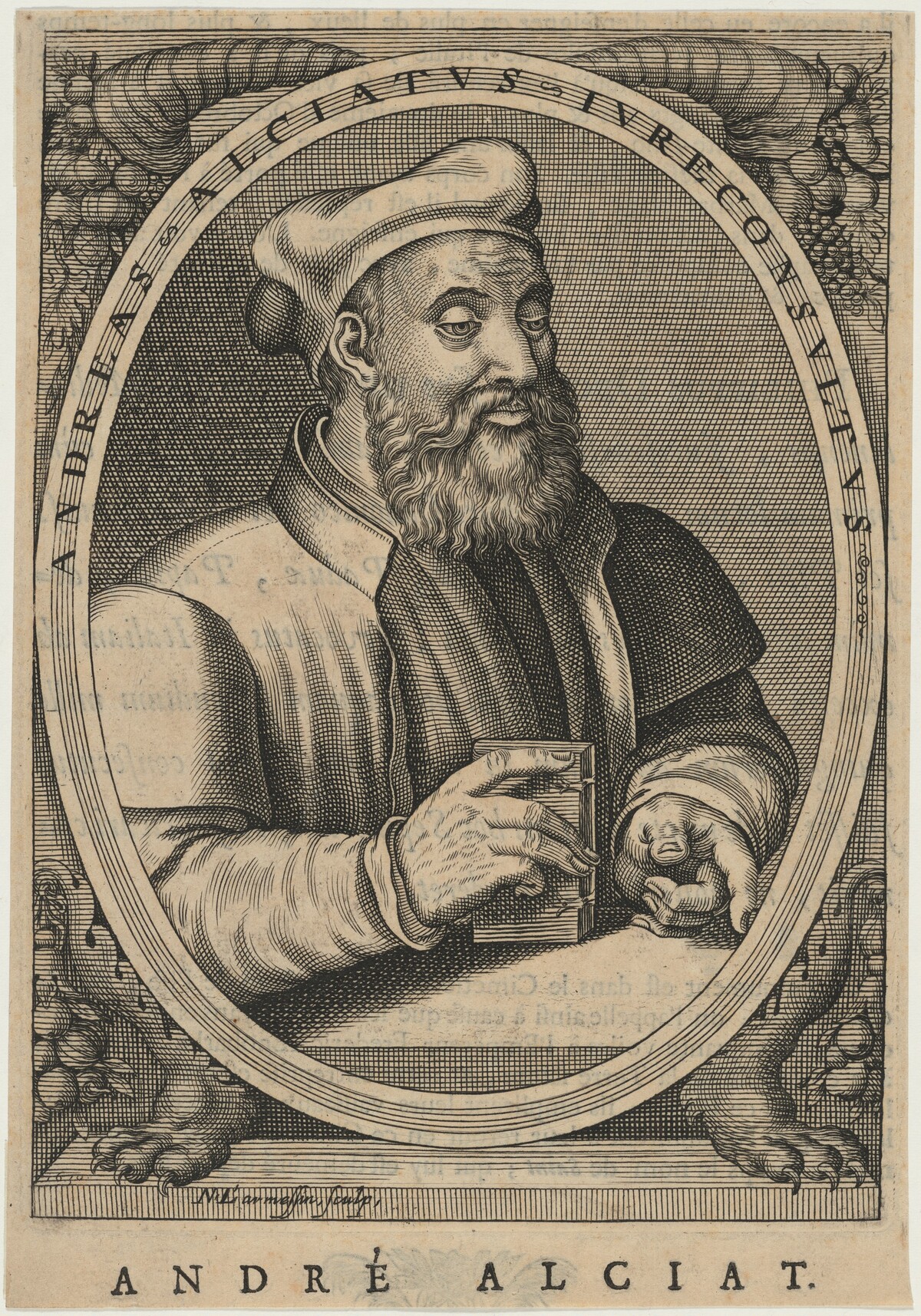 Andrea Alciati by Nicolas de Larmessin IV