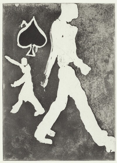 Walking Figure with Spade