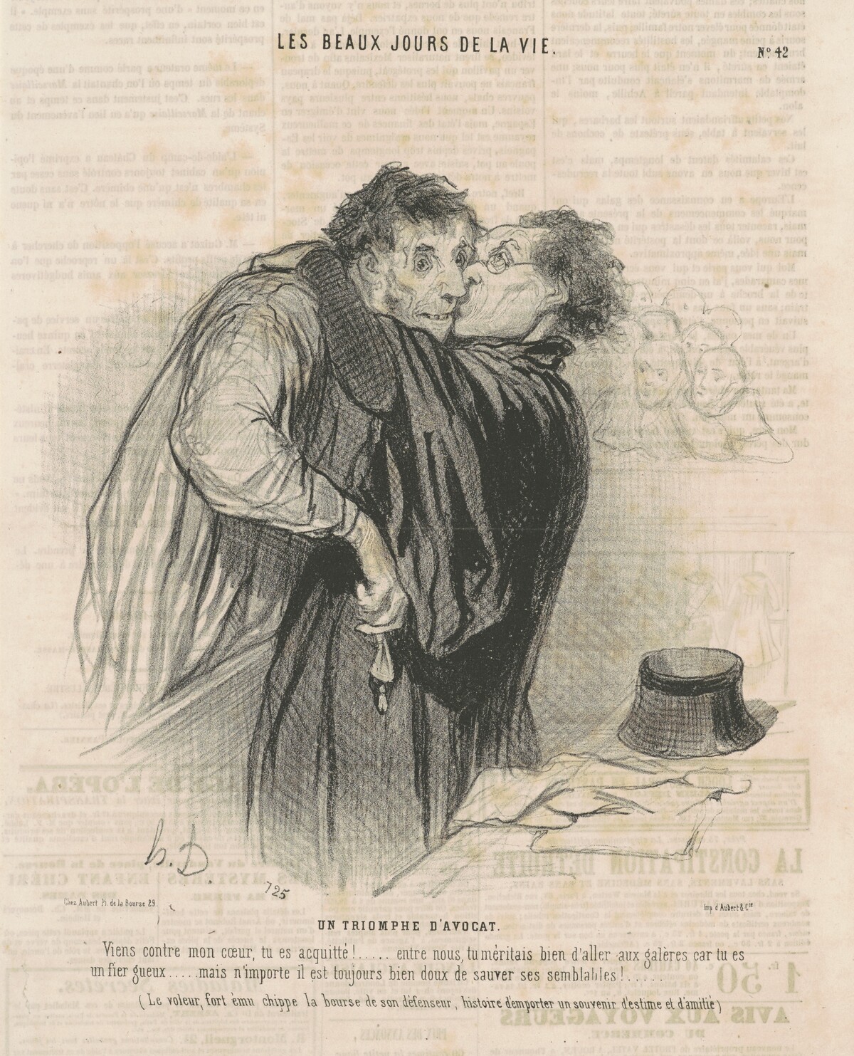 Un triomphe d'avocat by Honoré Daumier