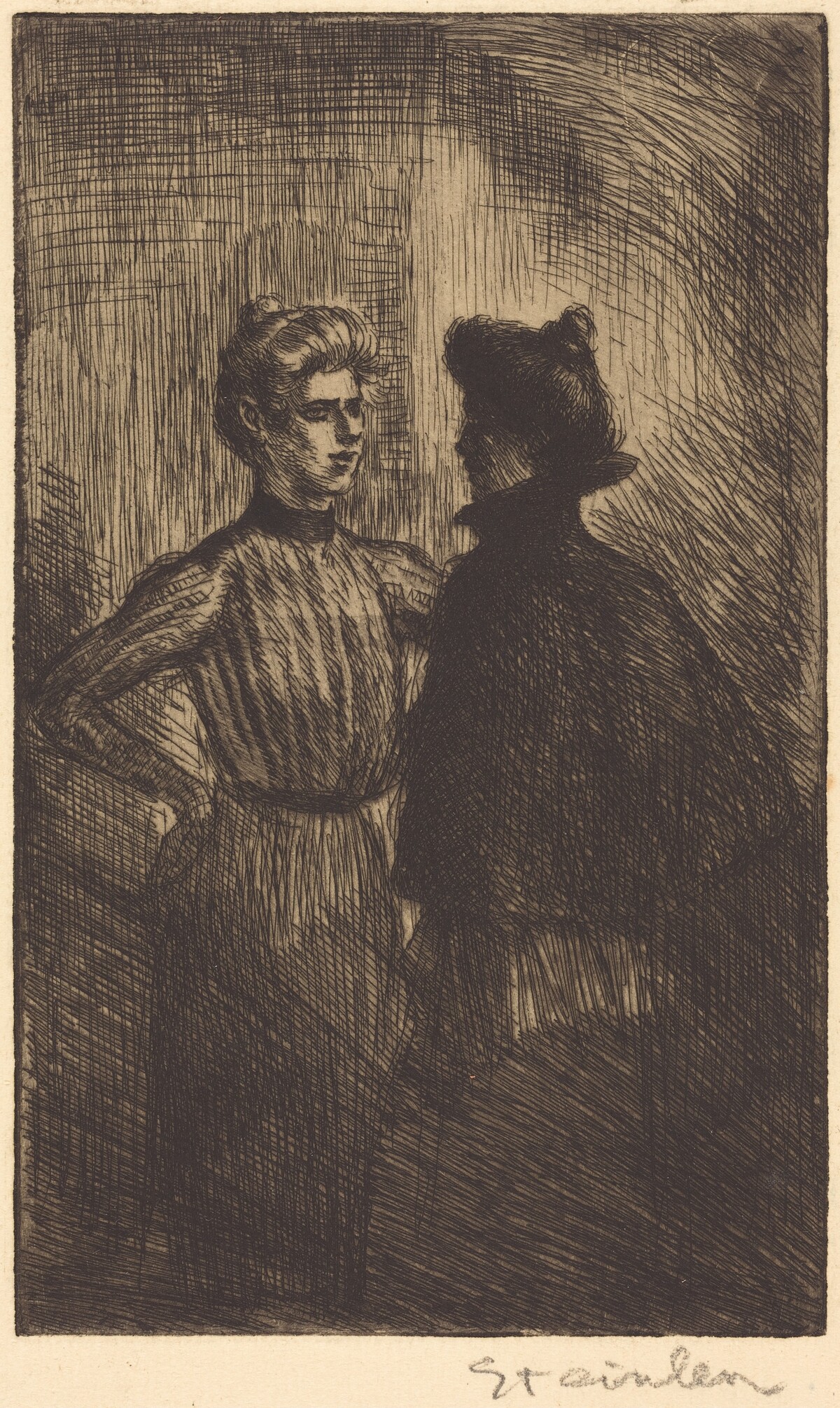 The Encounter (Recontre) by Théophile Alexandre Steinlen