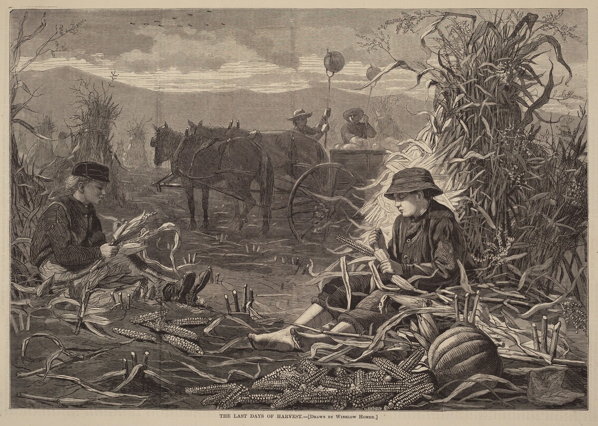 The Last Days of Harvest by after Winslow Homer