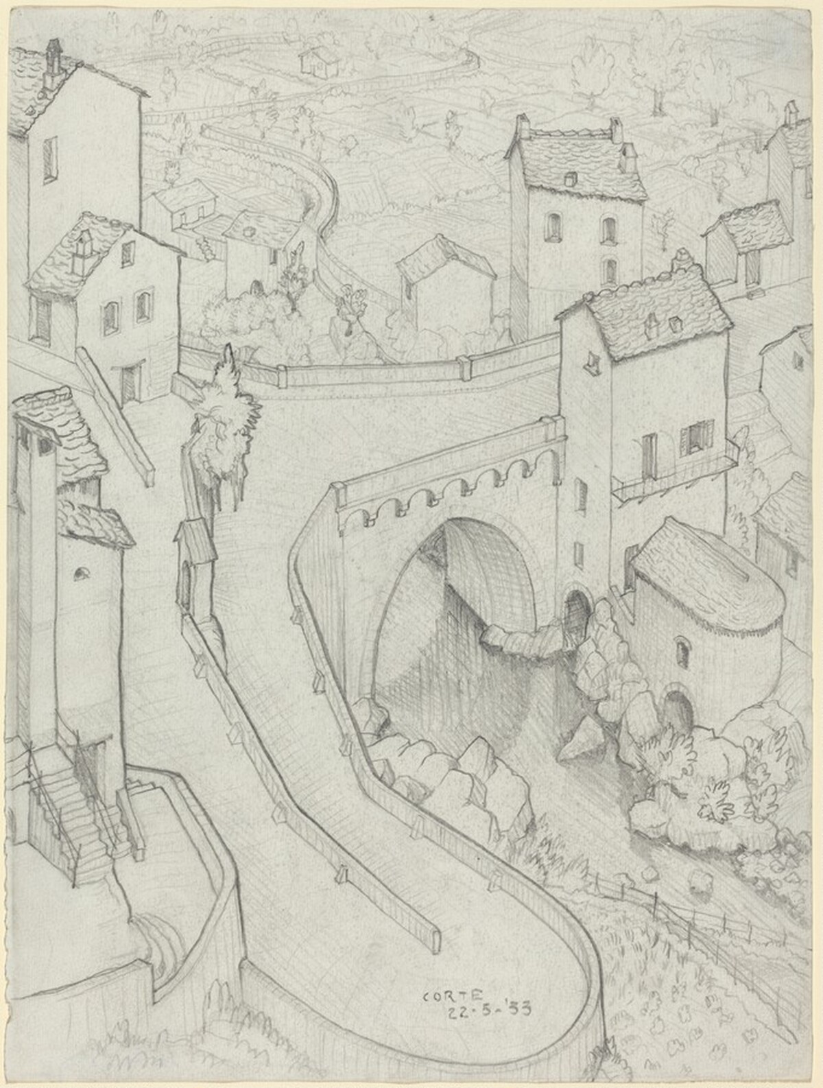 Corte by M.C. Escher