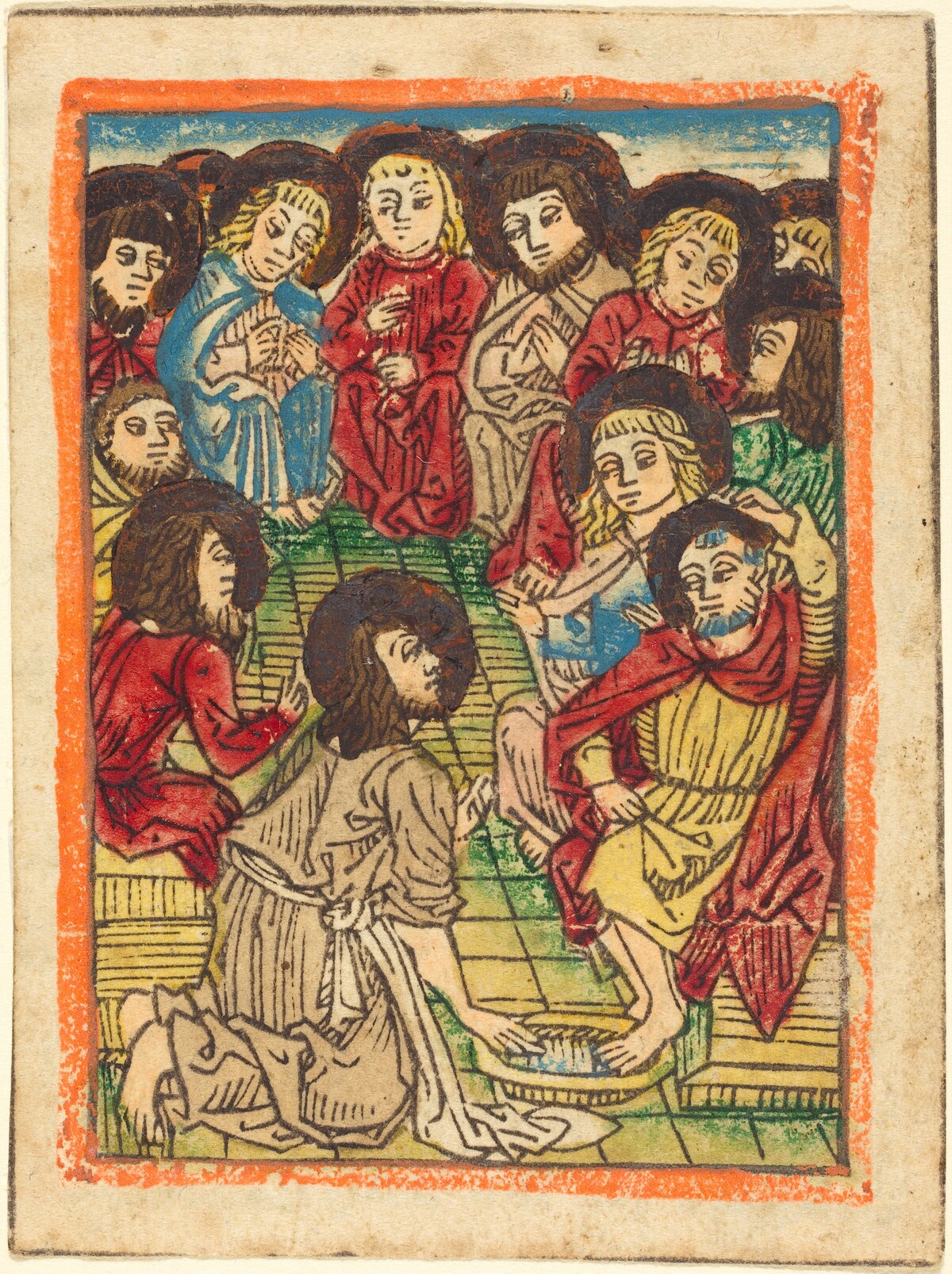 Christ Washing the Apostles' Feet by German 15th Century