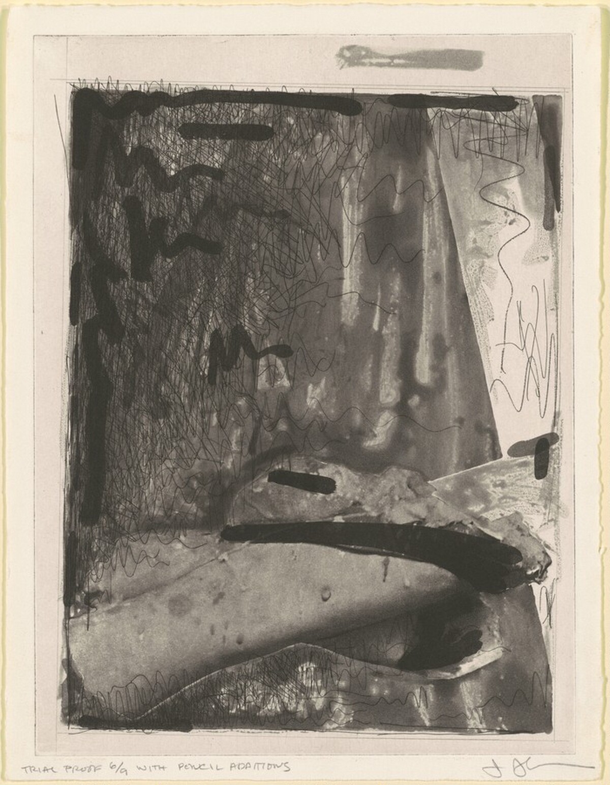 Feet (b) [trial proof 6] by Jasper Johns