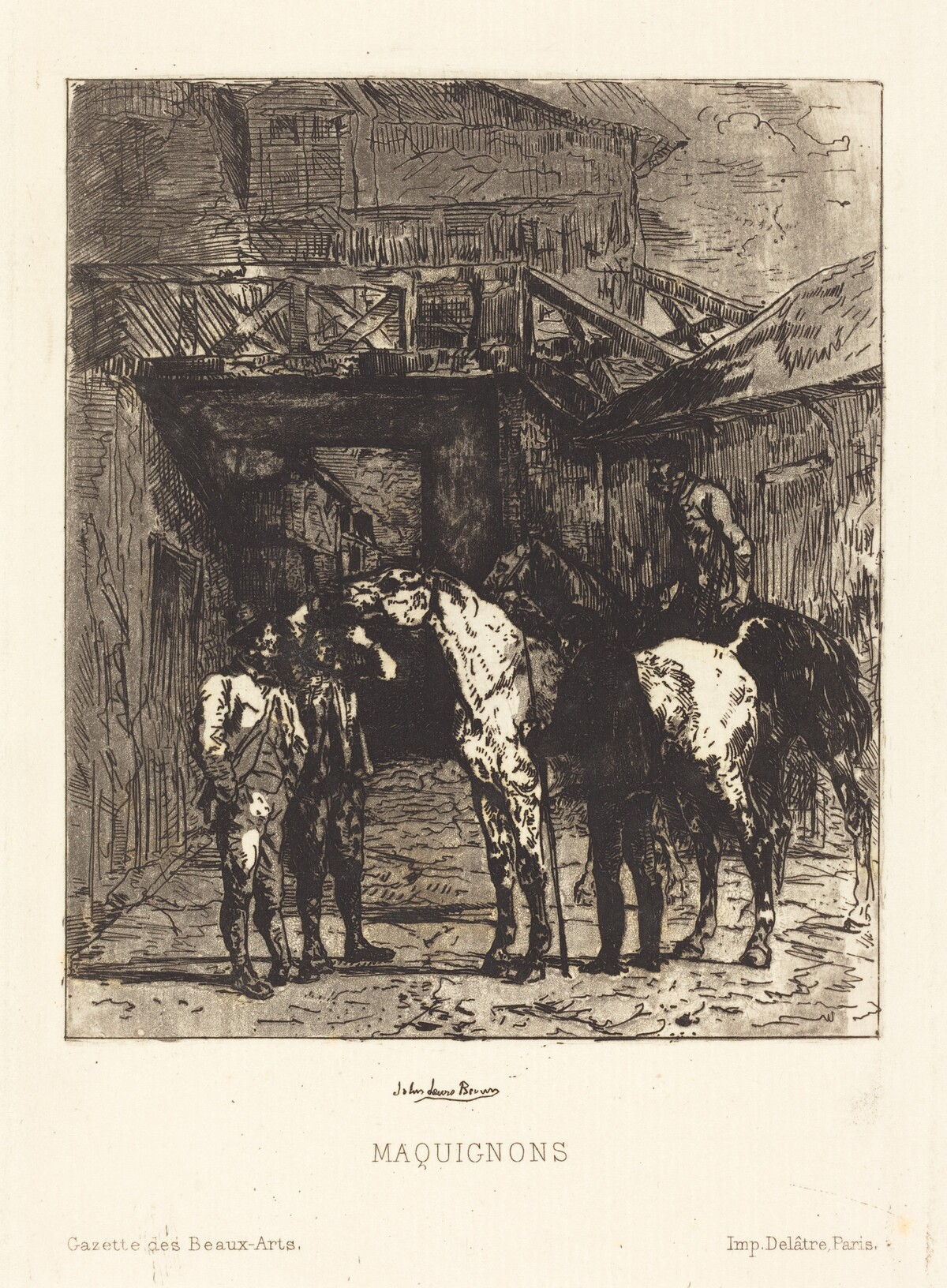Maquignons (Horse Dealers) by John Lewis Brown