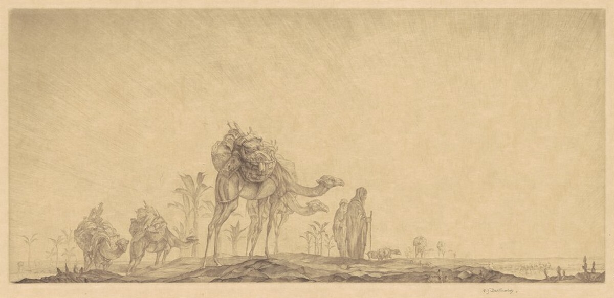 Oasis at Daybreak by Edward Julius Detmold