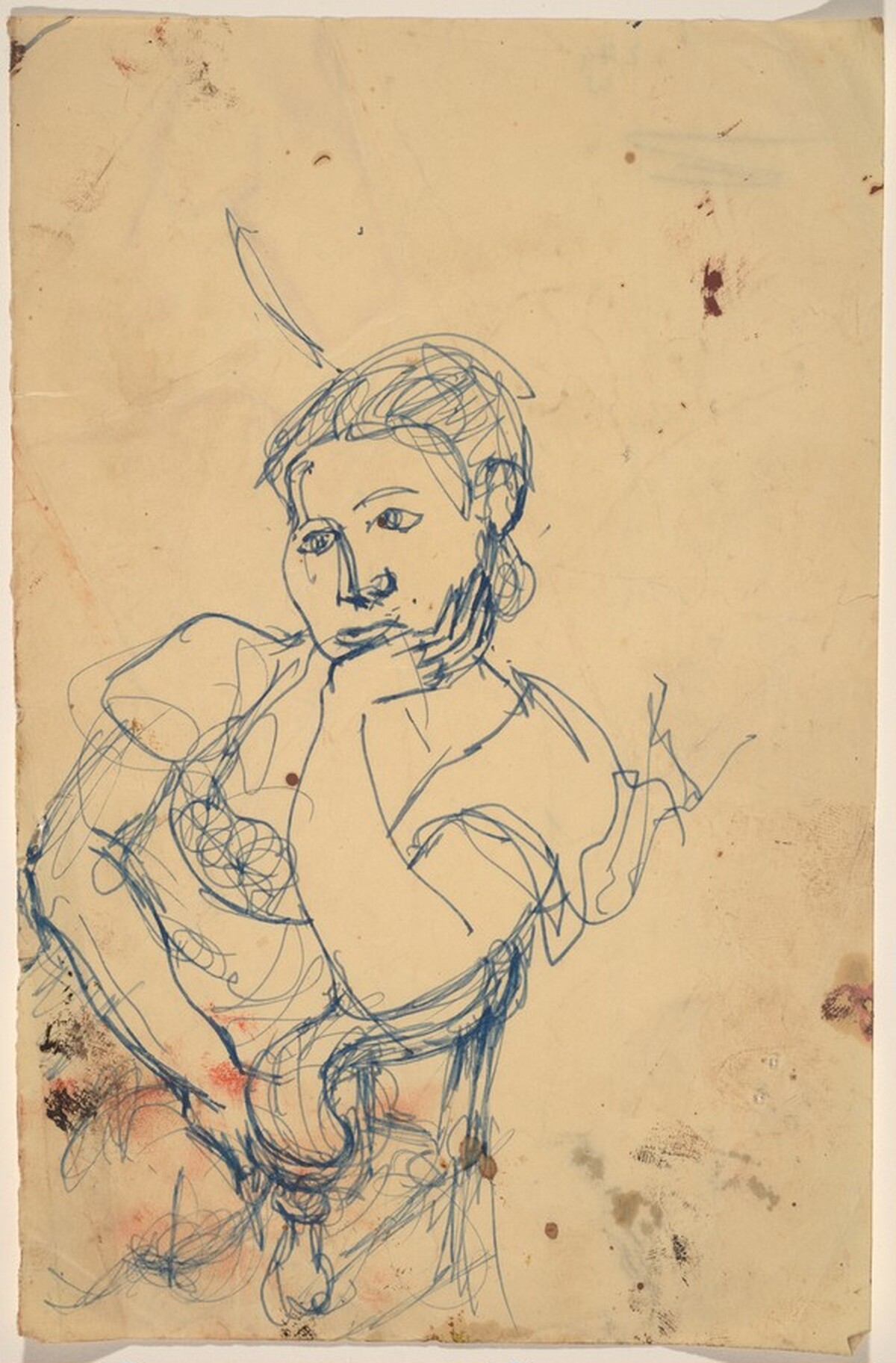 Seated Woman, Leaning to the Right by Mark Rothko