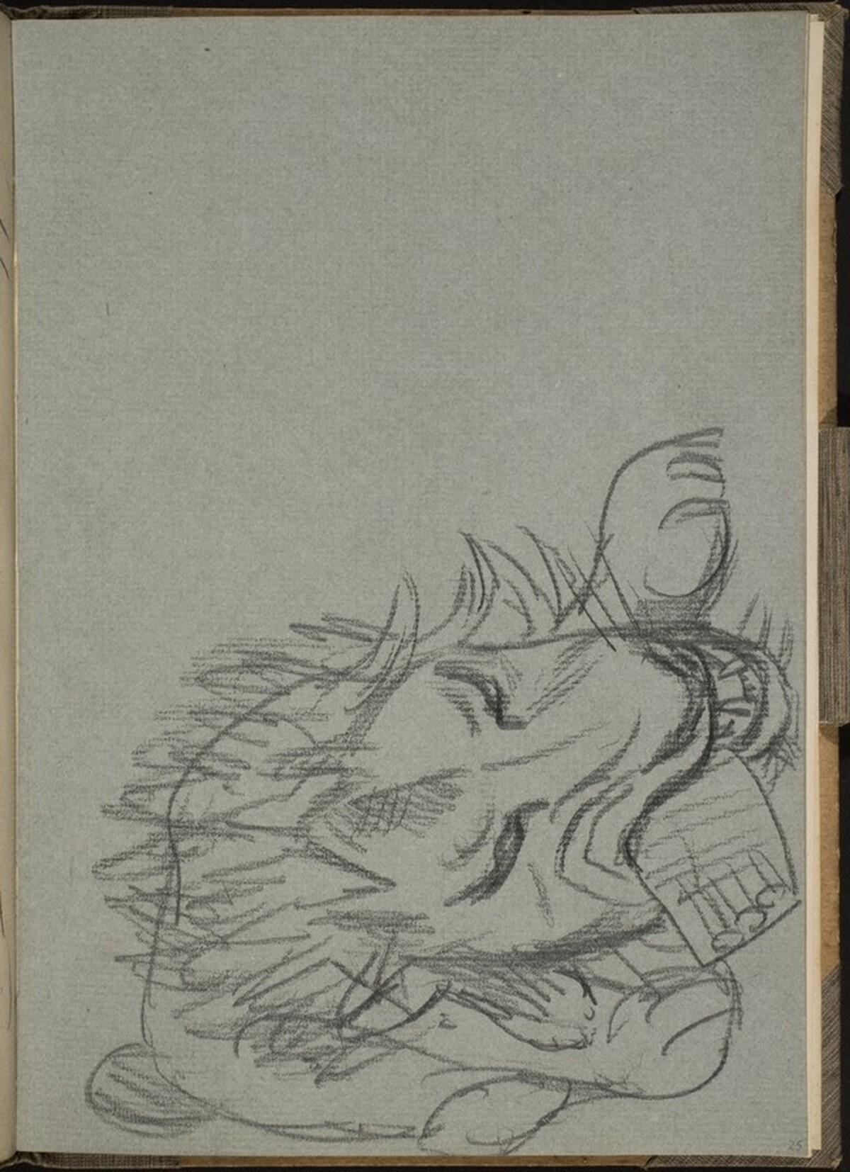 Fressender Löwe (Lion Eating) [p. 25] by Max Beckmann