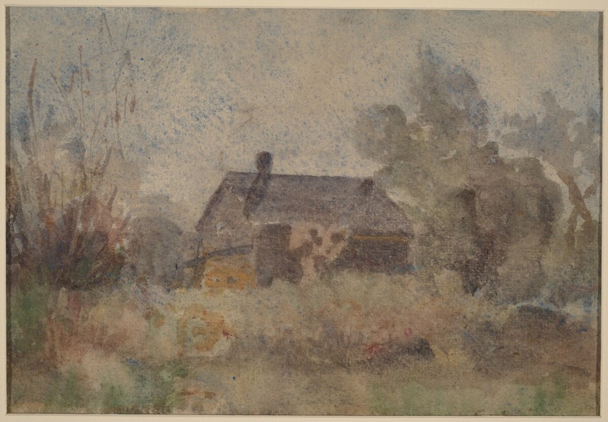 House Set in Wooded Landscape [verso] by John Marin