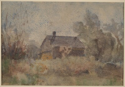 House Set in Wooded Landscape [verso]