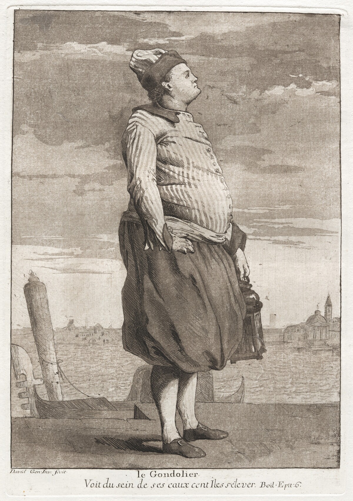 Le Gondolier (The Gondolier) by Giovanni David