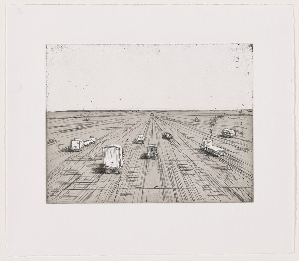 Travelers [working proof 3] by Wayne Thiebaud