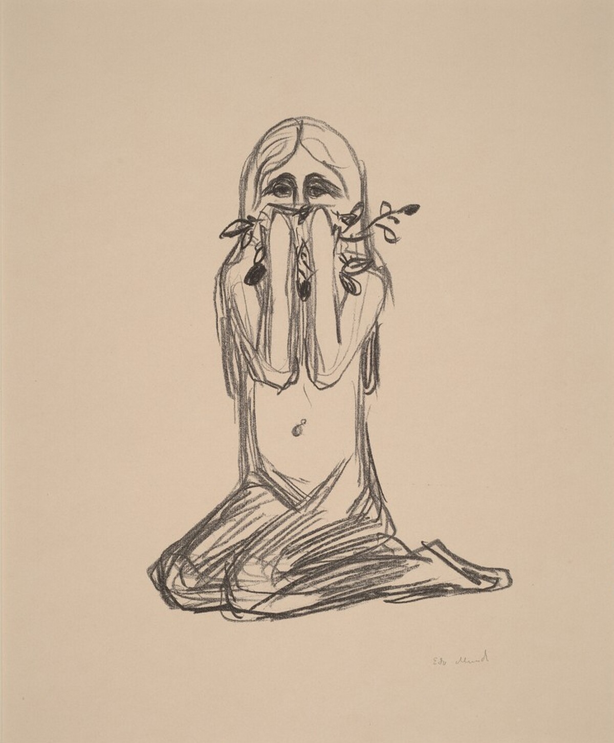 Omega and the Flower by Edvard Munch