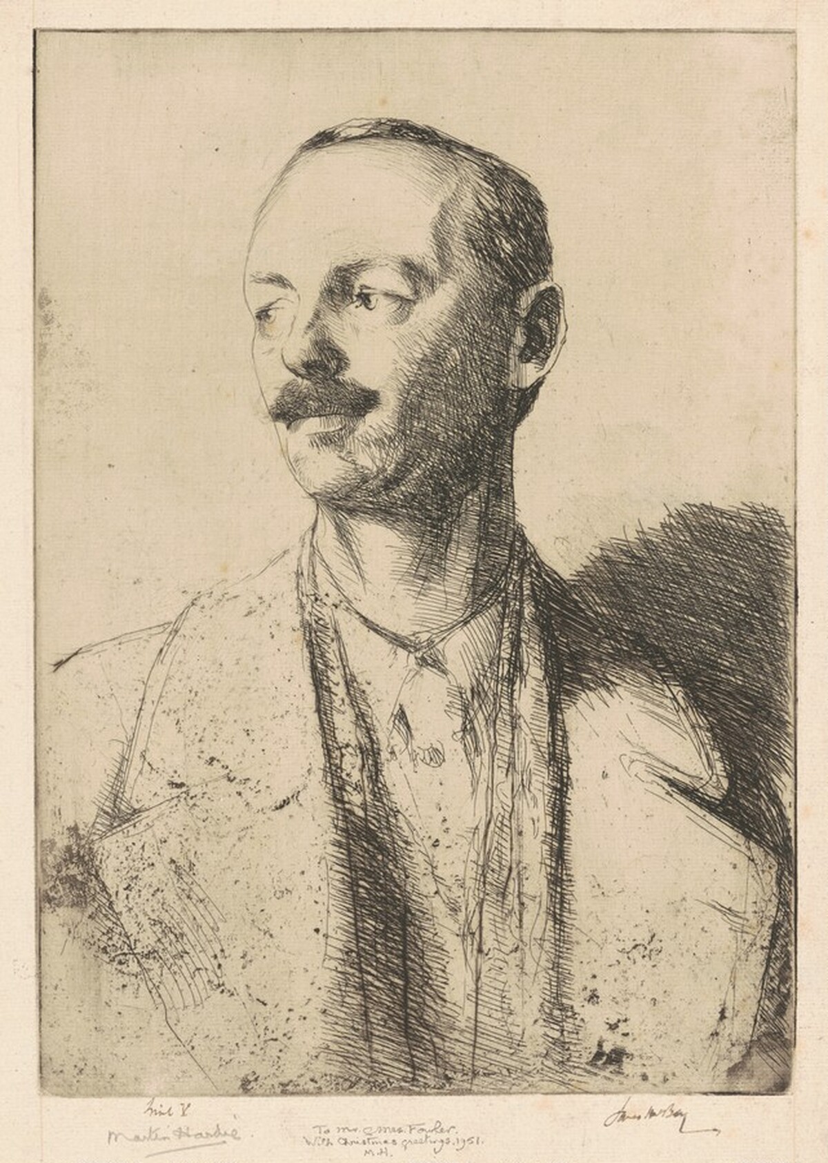 Portrait of Martin Hardie, No. 2 by James McBey