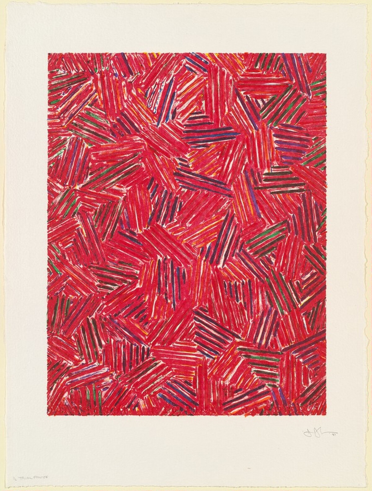 Cicada [trial proof] by Jasper Johns