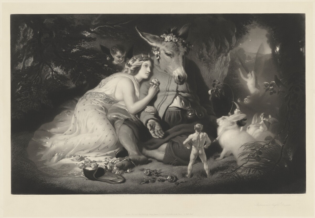 Midsummer Night's Dream by Samuel Cousins after Sir Edwin Landseer