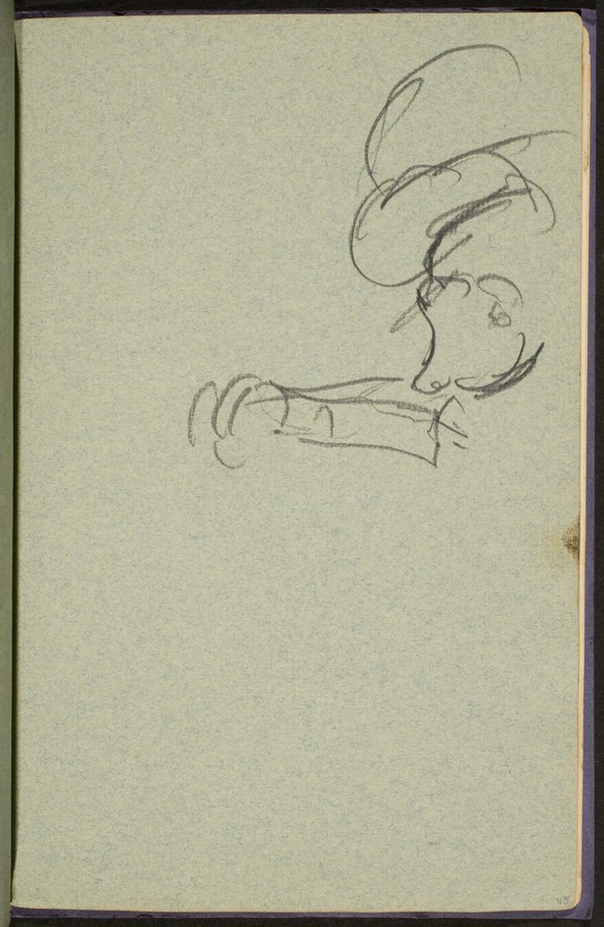 begonnene Figurenstudie (Figural Sketch) [p. 45] by Max Beckmann